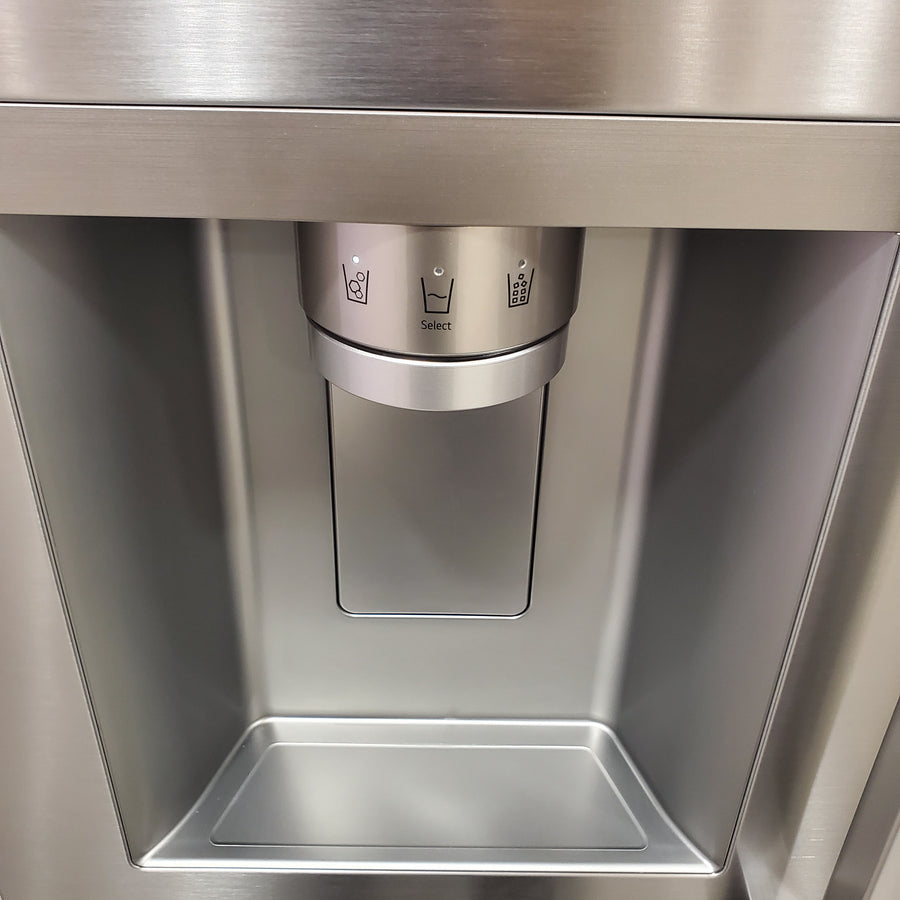LG 27 cu. ft. Smart Side-by-Side Refrigerator with Smooth Touch Ice & Water Dispenser LL27T3530S - Scratch & Dent (Minor)