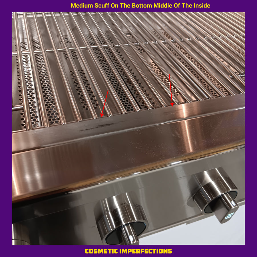 Coyote CL-Series 36-in 4-Burner Built-In Natural Gas Grill w/ Lift-Assist Hood & Safety Valve C3CL36NG - Scratch & Dent (Moderate)