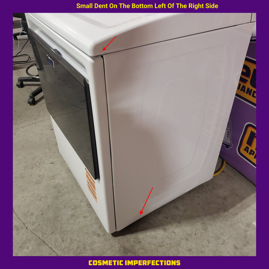 Maytag 7.4 Cu. Ft. Top Load Electric Dryer with Extra Power and Advanced Moisture Sensing MED6205RW - Open Box