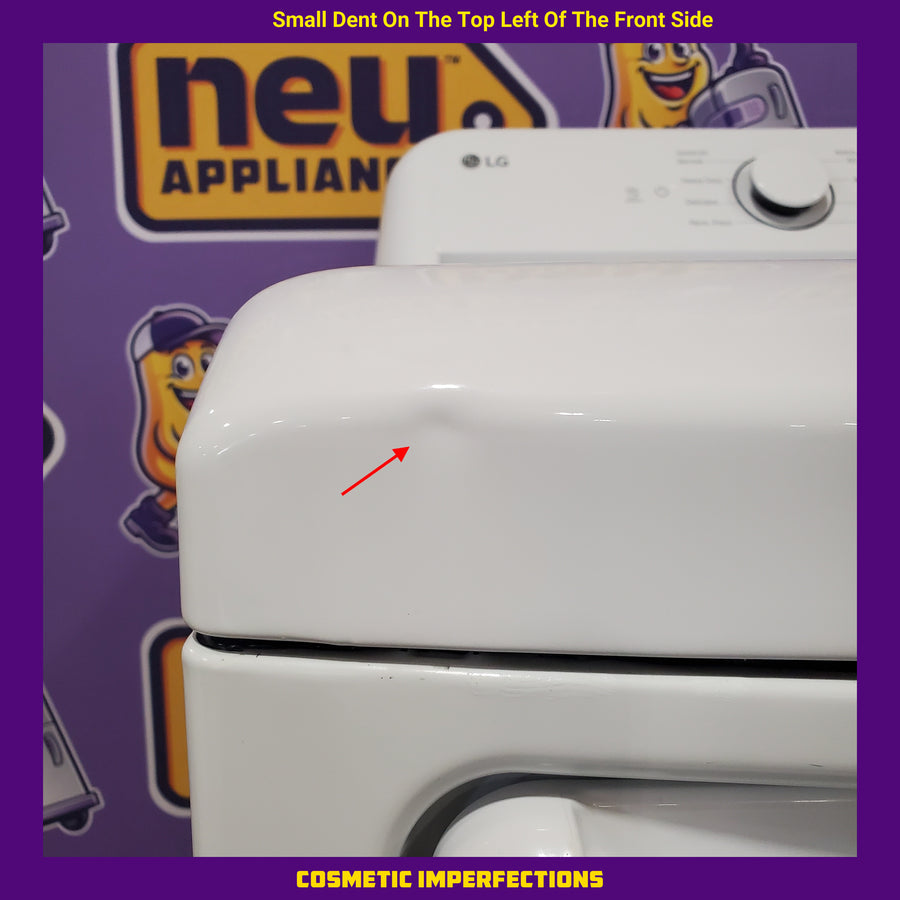 LG 7.3-cu ft Vented Gas Dryer in White  DLG7101W - Scratch & Dent (Minor)
