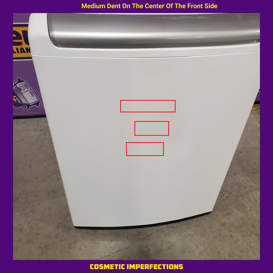 LG White Top Load 5.0 Cu. Ft. Mega Capacity Washer with TurboDrum Technology 3511217 - WT7150CW - Certified Refurbished