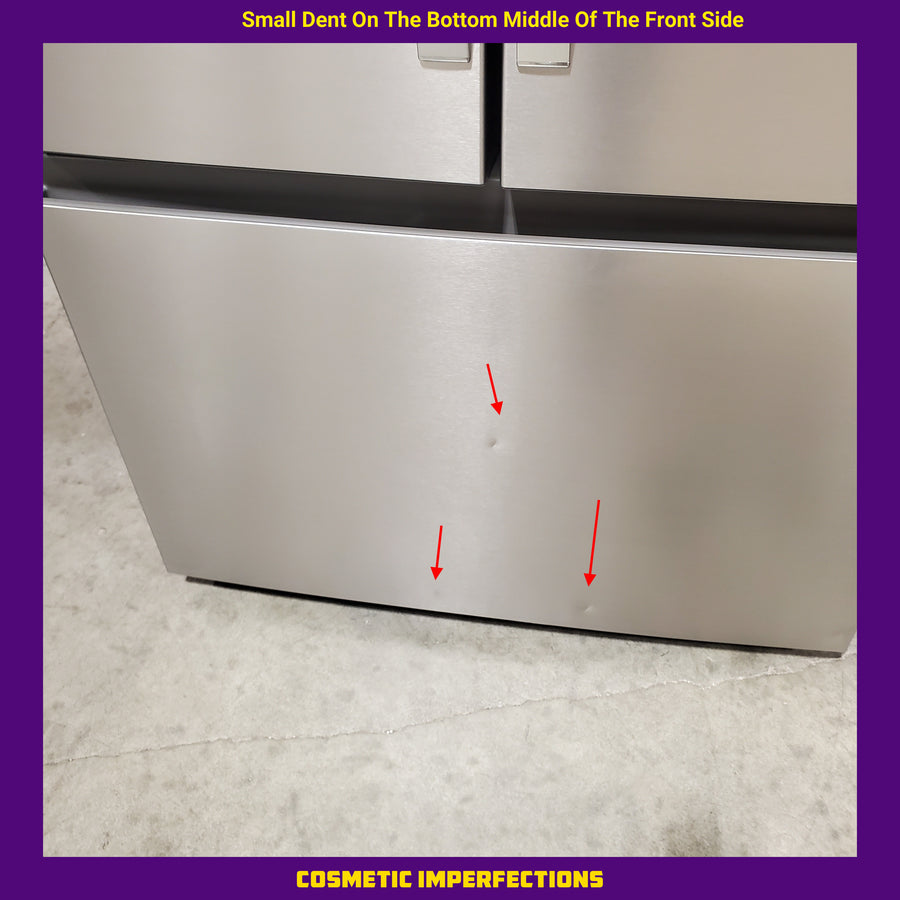 Whirlpool French Door 31 Cu. Ft. Refrigerator with Total Coverage Cooling in Fingerprint Resistant Stainless Steel WRFF3136SZ - Scratch & Dent (Moderate)