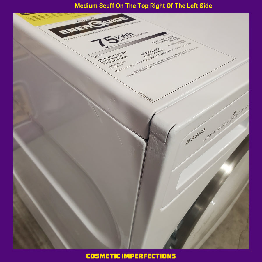 Asko Steel Seal™ Washing Machine in White W4114CW - Scratch & Dent (Minor)