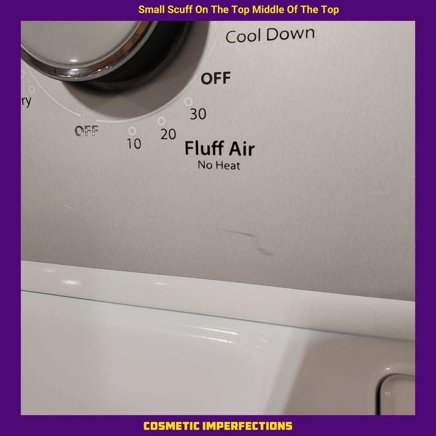 Whirlpool White Electric Extra Large 7.0 Cu. Ft. Dryer with Wrinkle Shield 22121517 - WED4815EW - Scratch & Dent (Minor)