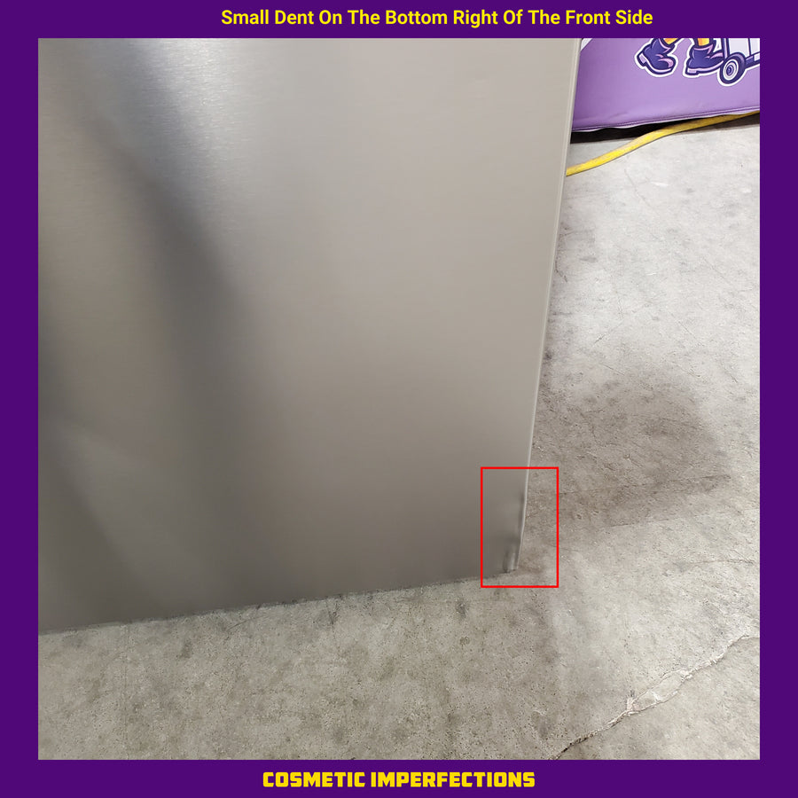 Hisense Counter Depth Bottom Freezer 17.2 Cu. Ft. Refrigerator with LED Lighting and Super Cool and Super Freeze in Fingerprint Stainless Steel 22142805 - HRB171N6ASE - Scratch and Dent (Minor)