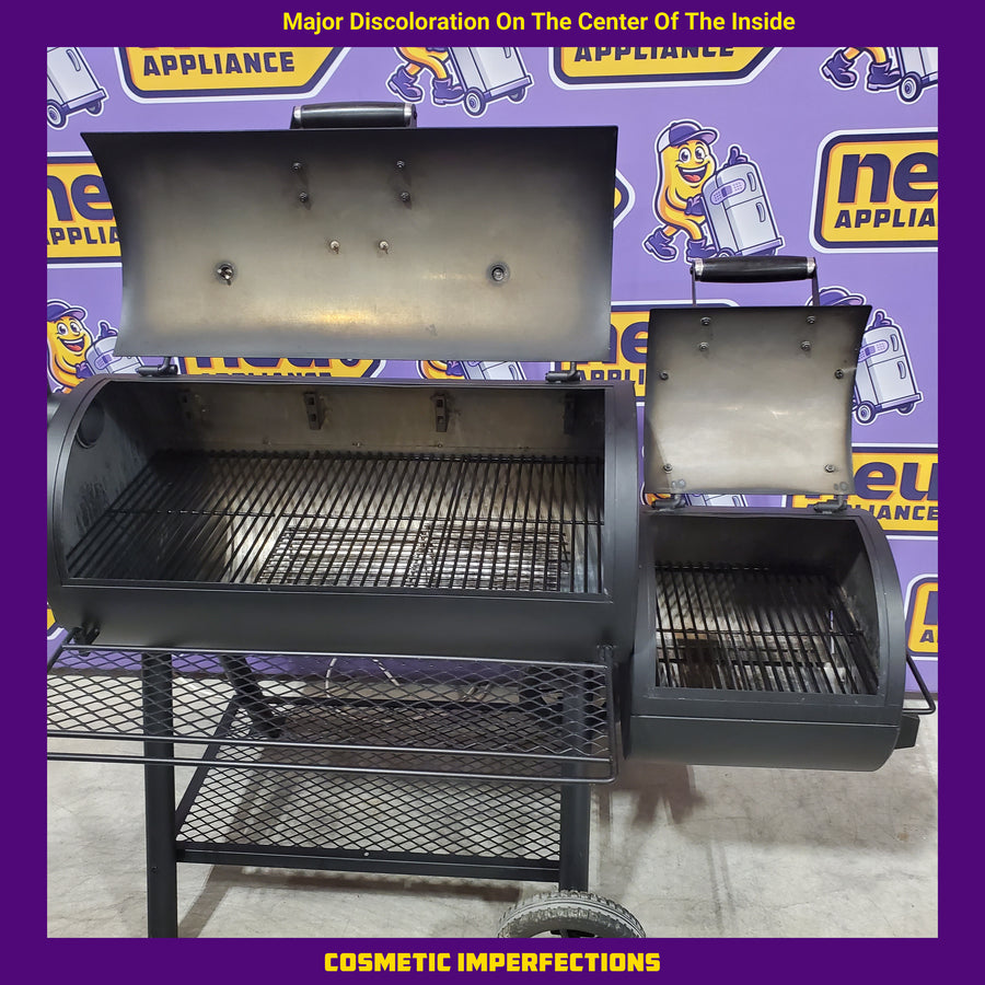 Oklahoma Joe's Highland 879-Sq. in Black Horizontal Charcoal Smoker 24203001 - Certified Refurbished