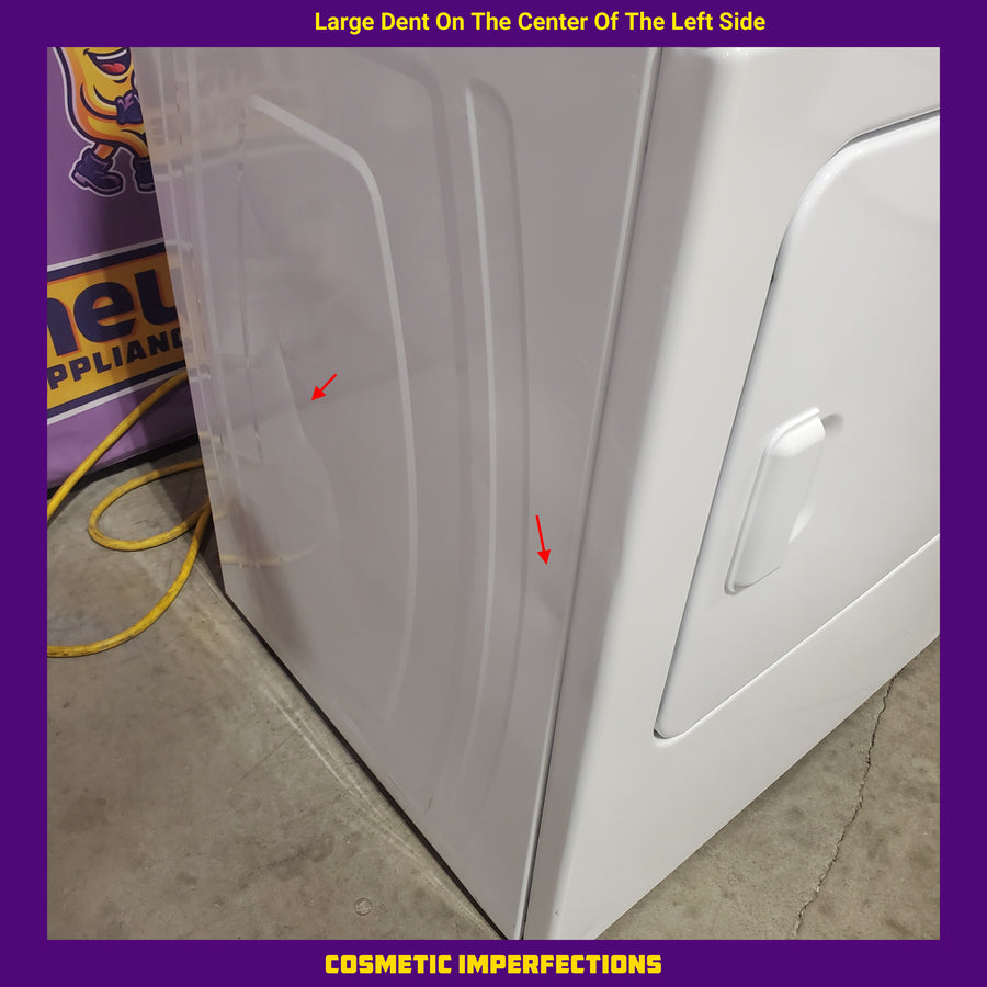 Whirlpool White Electric Extra Large 7.0 Cu. Ft. Dryer with Wrinkle Shield WED4815EW - Scratch & Dent (Minor)