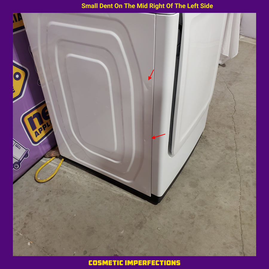 Samsung White Top Load 5.0 Cu. Ft. Washer with Active Water Jet WA50R5200AW - Certified Refurbished and Samsung White Electric 7.4 Cu. Ft. Dryer with Sensor Dry DVE50R5200W - Certified Refurbished