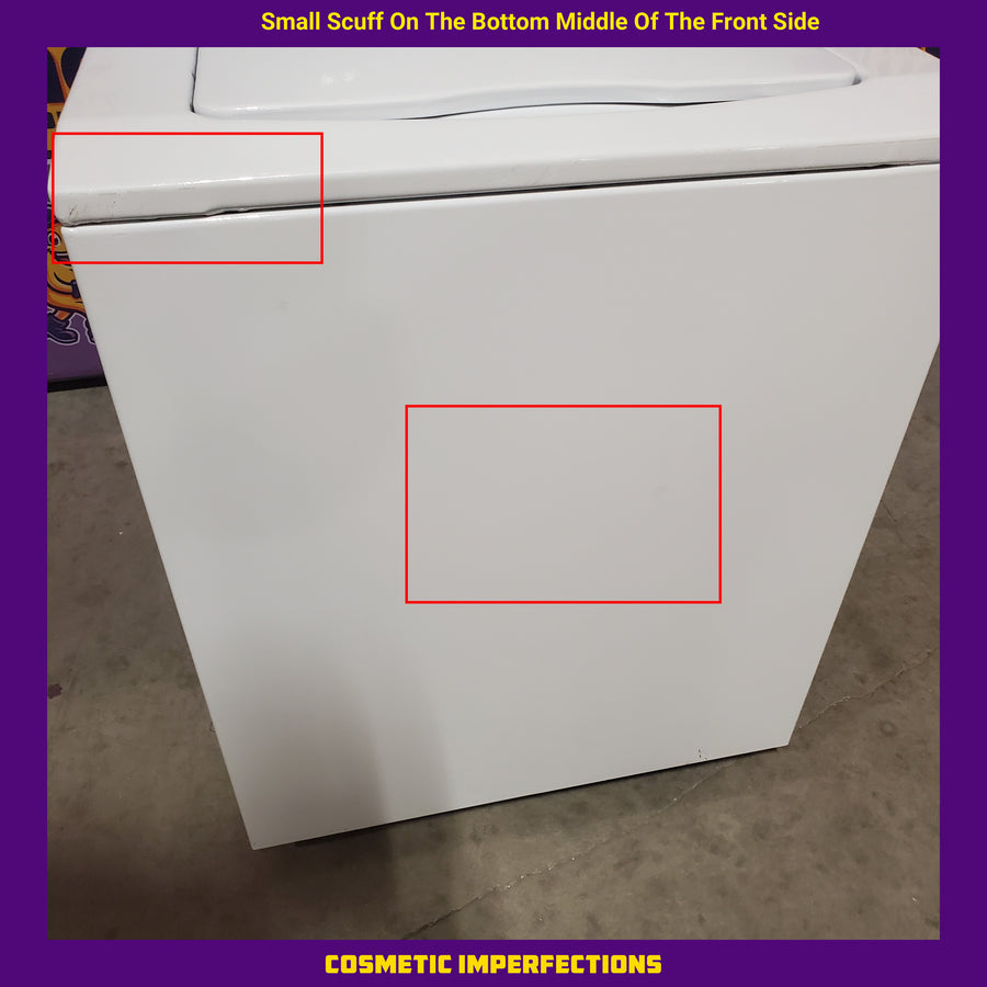 GE 3.8 cu. ft. Washer 5.9 cu. ft. Long Vent Electric Dryer Combo in White GUV27ESSMWW - Certified Refurbished
