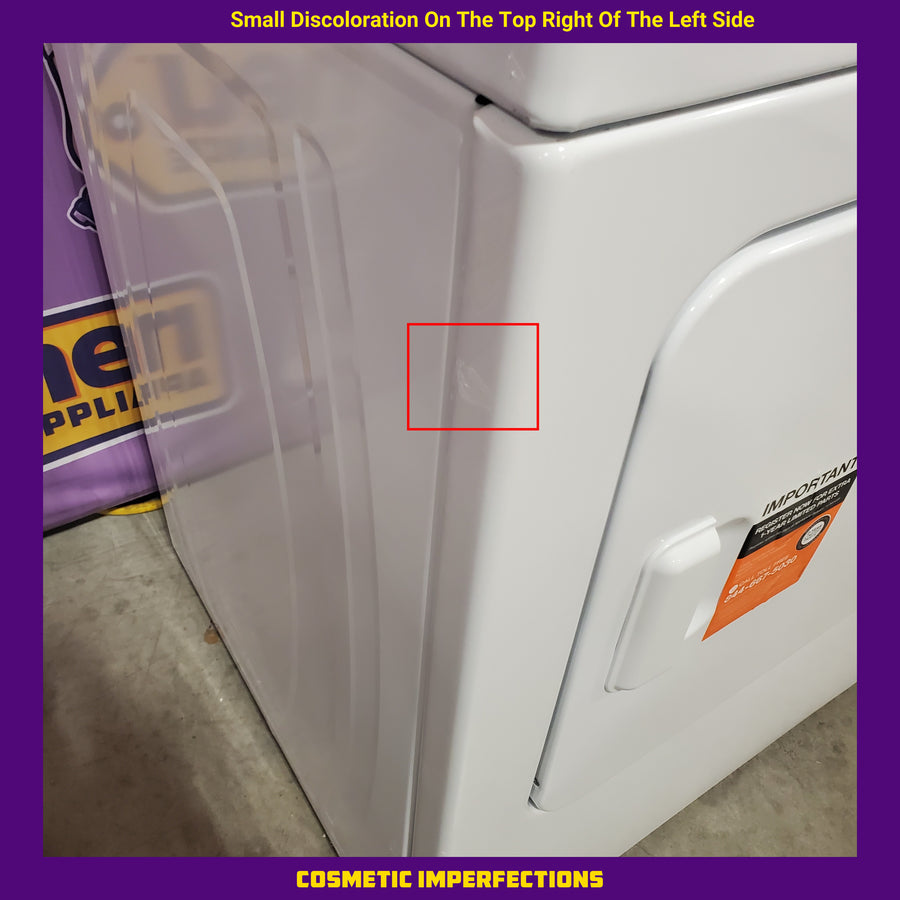 Whirlpool White Electric Extra Large 7.0 Cu. Ft. Dryer with Wrinkle Shield WED4815EW - Scratch & Dent (Minor)