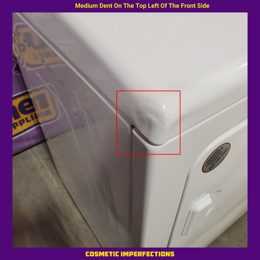 Whirlpool 4.5 Cu. Ft. Top Load Agitator Washer with Built-In Faucet WTW5015LW - Certified Refurbished and Whirlpool Top Load Style Electric Moisture Sensing 7.0 Cu. Ft. Dryer with Steam WED5050LW - Scratch & Dent (Minor)