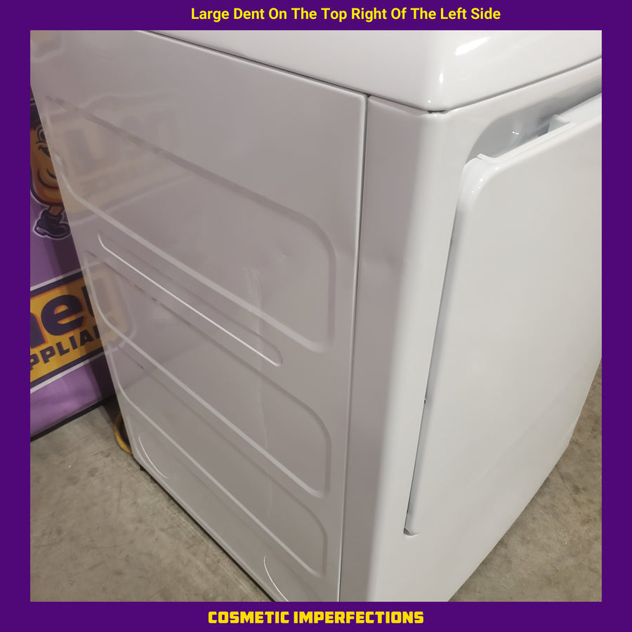 Hotpoint 6.2 cu. ft. Capacity Electric Dryer with Up To 120 ft. Venting and Shallow Depth HTX26EASWWW - Scratch & Dent (Minor)