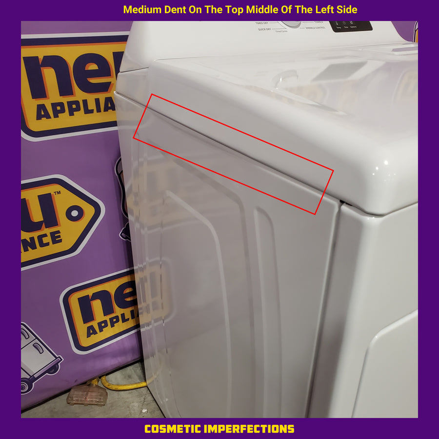 Whirlpool 4.2-4.3 Cu. Ft. Top Load Washer with 2-in-1 Removable Agitator and Soft Close Glass Lid WTW4307SW - Open Box and Whirlpool 7.0 cu. ft. Electric Dryer with Adaptive Dry and Wrinkle Shield™ Option WED4307SW - Scratch & Dent (Minor)