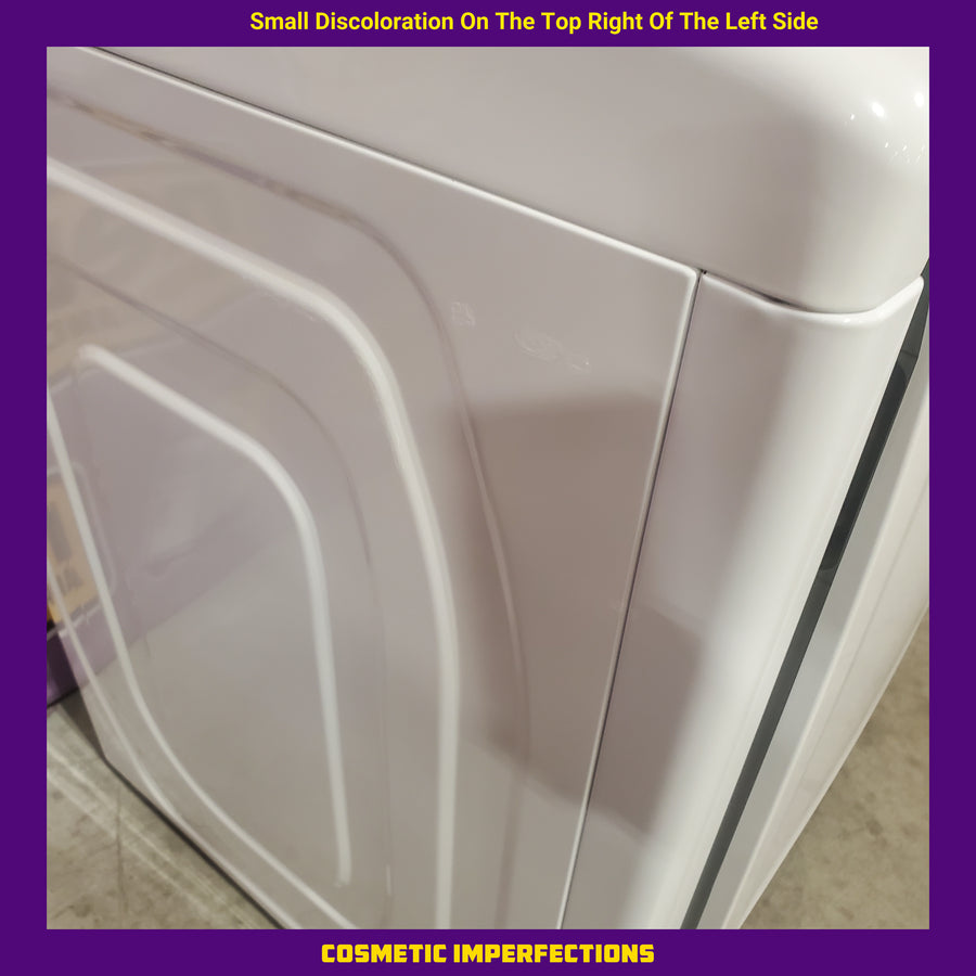 Samsung 4.5 cu. ft. Top Load Washer with Vibration Reduction Technology+ in White WA45T3200AW - Certified Refurbished and Samsung 7.2 cu. ft. Electric Dryer with Sensor Dry in White DVE45T3200W - Scratch & Dent (Minor)