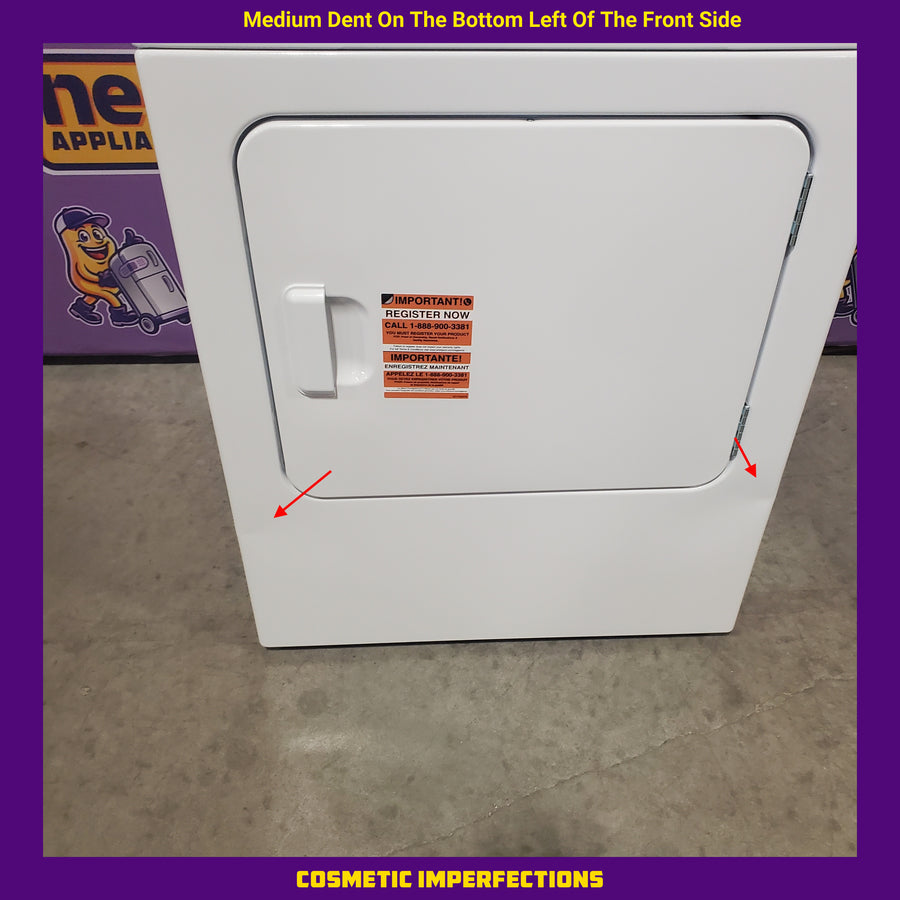 Whirlpool White Electric Extra Large 7.0 Cu. Ft. Dryer with Wrinkle Shield WED4815EW - Scratch & Dent (Minor)