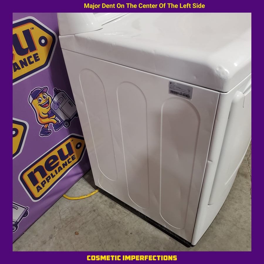 LG 7.3 Cu. Ft. Electric Rear Control Ultra Large Capacity Dryer in White with Sensor Dry 3511234 - DLE6100W - Certified Refurbished