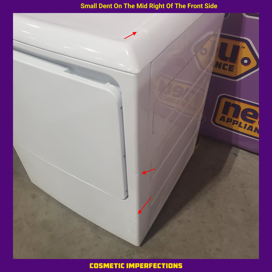 GE® 3.8 cu. ft. Capacity Washer with Stainless Steel Basket in White GTW330ASKWW - Certified Refurbished and GE White Electric 6.2 Cu. Ft. Capacity Dryer with Shallow Depth and Up to 120 Ft. Venting Capability GTX33EASKWW - Certified Refurbished