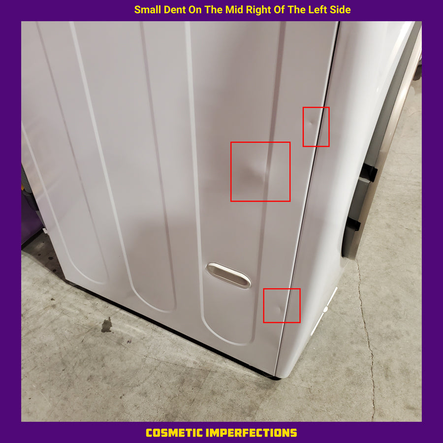 LG 4.5 cu. ft. Front Load Washer with Steam and Built-In Intelligence in White WM4000HWA - Scratch & Dent (Moderate) and LG 7.4 cu. ft. Front Load Electric Dryer with TurboSteam and Sensor Dry Technology in White 16296 - DLEX4000W - Scratch & Dent (Minor)