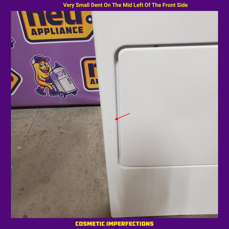 Whirlpool 4.2-4.3 Cu. Ft. Top Load Washer with 2-in-1 Removable Agitator and Soft Close Glass Lid WTW4307SW - Open Box and Whirlpool 7.0 cu. ft. Vented Front Load Electric Dryer in White with Adaptive Dry WED4107SW - Scratch & Dent (Minor)