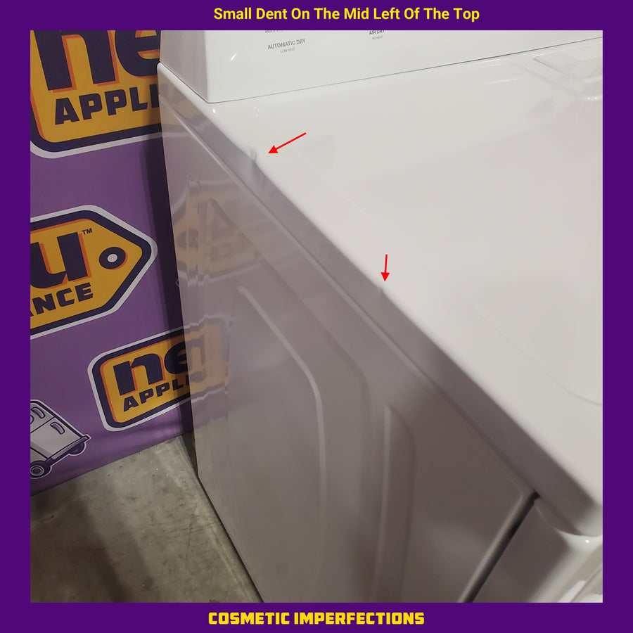 Roper by Whirlpool 6.7-cu ft Vented Electric Dryer in White RED3005TW - Scratch & Dent (Minor)