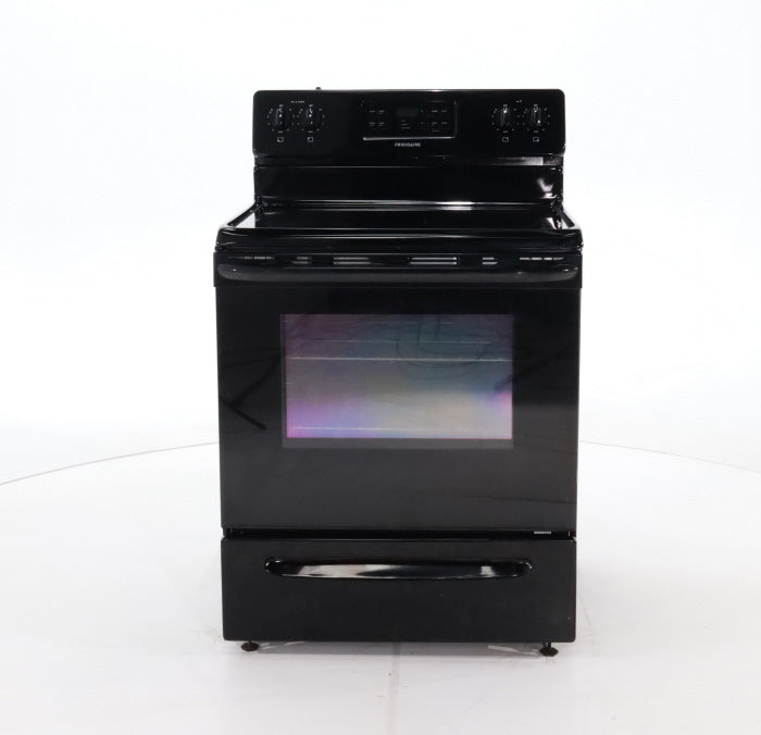 Black Frigidaire 5.3 cu. ft. Freestanding Electric Range with Smooth Cooktop - Certified Refurbished