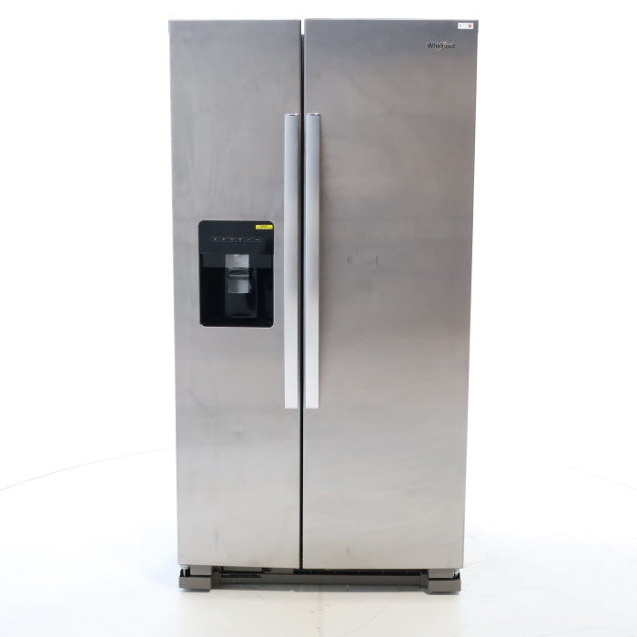Stainless Steel Whirlpool 24.6 cu. ft. Side By Side Refrigerator With Ice Maker - Scratch & Dent - Minor