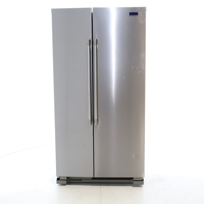 Fingerprint Resistant Stainless Steel Maytag 24.9 cu. ft. Side by Side Refrigerator with Non-Dispense Layout - Scratch & Dent - Minor