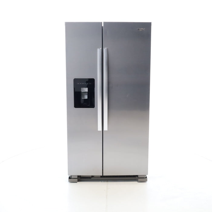 Stainless Steel Whirlpool 24.6 cu. ft. Side By Side Refrigerator With Ice Maker - Scratch & Dent - Minor
