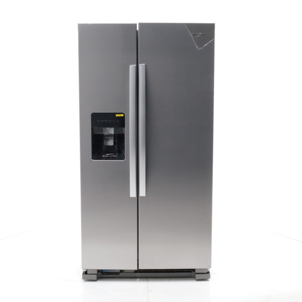 Stainless Steel Whirlpool 24.6 cu. ft. Side By Side Refrigerator With Ice Maker - Open Box