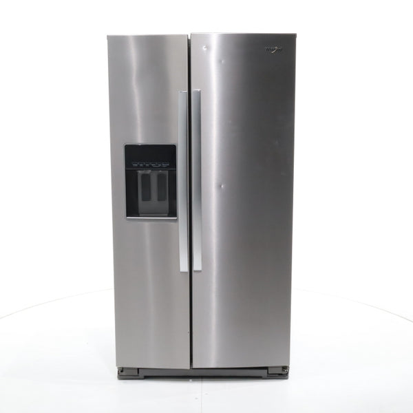 Fingerprint-Resistant Stainless Steel Whirlpool 28.49 cu. ft. Side by Side Refrigerator with In Door Ice and Water Dispenser - Scratch & Dent - Minor
