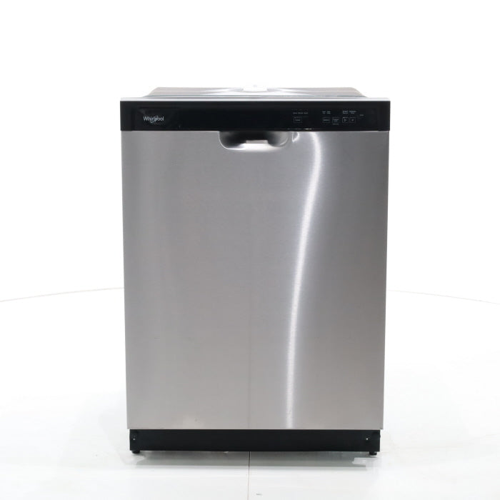Pictures of Standard 24 in Width Stainless Steel ENERGY STAR Whirlpool Built In Dishwasher with 1-Hour Wash Cycle - Scratch & Dent - Minor - Neu Appliance Outlet - Discount Appliance Outlet in Austin, Tx