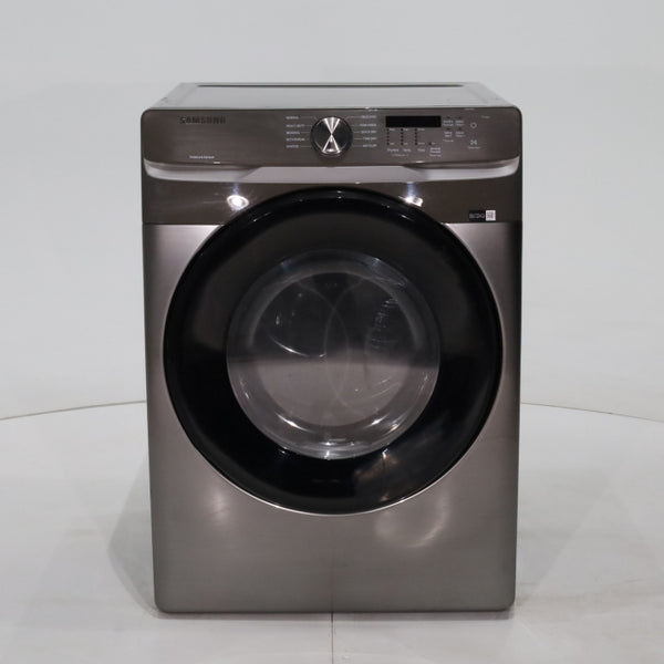 Platinum Samsung 7.5 cu. ft. Frontload Electric Dryer with Sensor Dry - Scratch & Dent - Major