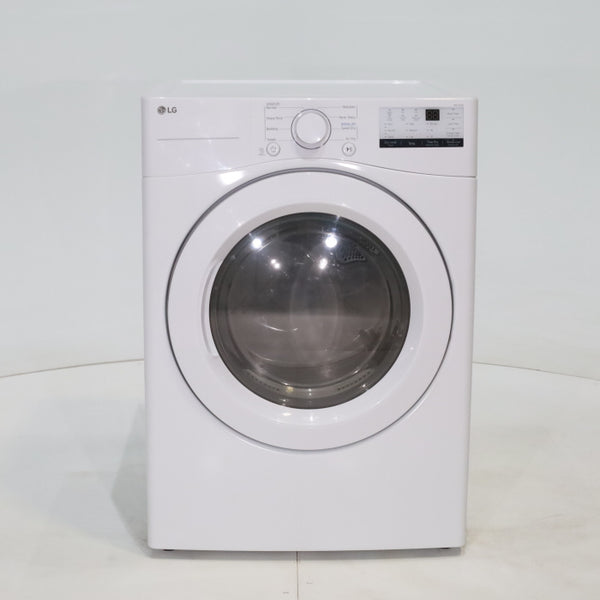 ENERGY STAR LG 7.4 cu. ft. Electric Vented Dryer with Sensor Dry and SmartThinQ Technology - Scratch & Dent - Minor
