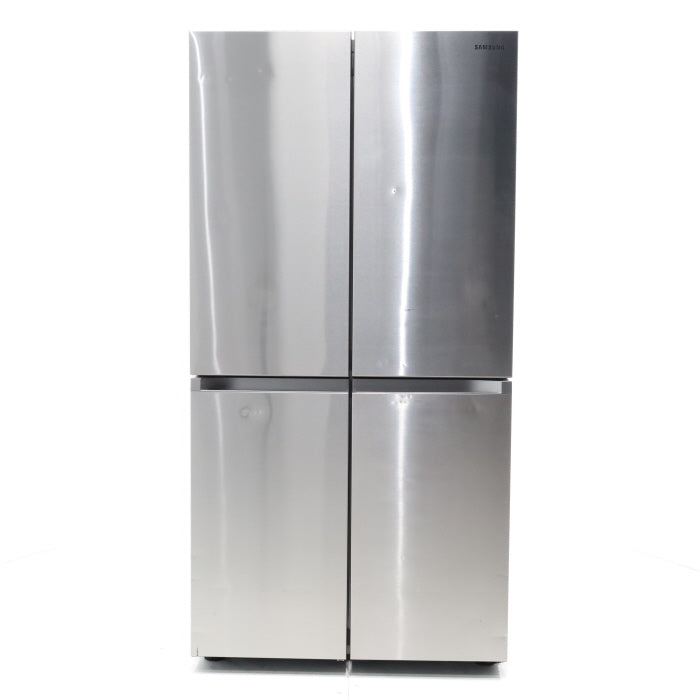 Counter Depth Fingerprint Resistant Stainless Steel ENERGY STAR Samsung 22.8 cu. ft. 4 Door Flex Refrigerator with Beverage Center - Scratch & Dent - Moderate
