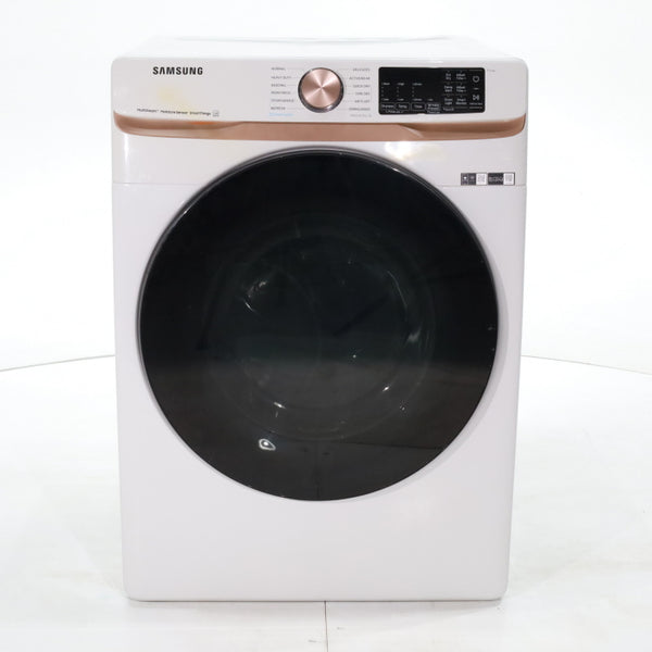 Ivory ENERGY STAR Samsung 7.5 cu. ft. Frontload Gas Dryer with Steam - Scratch & Dent - Minor
