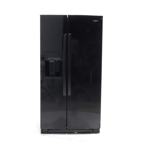 Black Whirlpool 28.49 cu. ft. Side by Side Refrigerator with In Door Ice and Water Dispenser - Scratch & Dent - Minor
