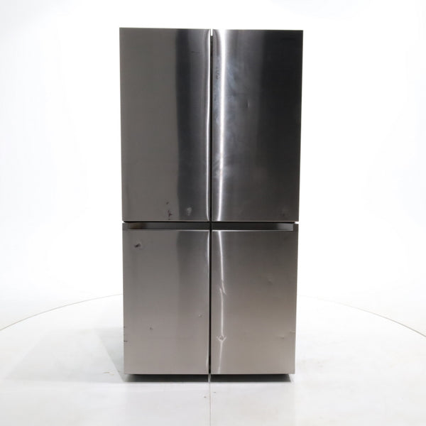 Fingerprint Resistant Stainless Steel ENERGY STAR Samsung 29 cu. ft. Smart 4 Door Flex Refrigerator with Beverage Center- Scratch & Dent - Major