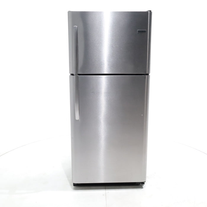 Pictures of EasyCare Stainless Steel Frigidaire 20.4 cu. ft. Top Freezer with Reversible Doors - Certified Refurbished - Neu Appliance Outlet - Discount Appliance Outlet in Austin, Tx