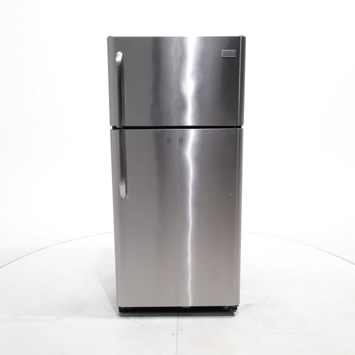 Pictures of Stainless Steel ENERGY STAR Frigidaire 18 cu. ft. Top Freezer Refrigerator with Garage Ready - Certified Refurbished - Neu Appliance Outlet - Discount Appliance Outlet in Austin, Tx