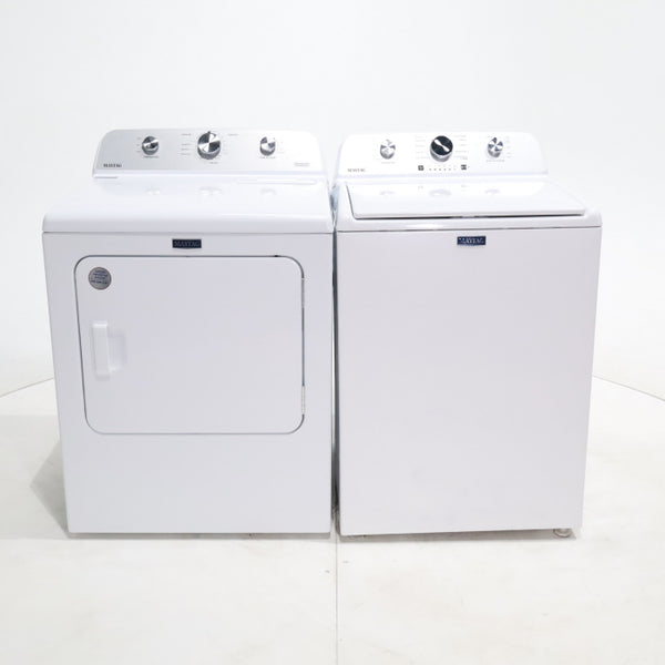 Maytag 4.5 cu. ft. Top Load Washer with Power Agitator and 7.0 cu. ft. Electric Dryer with Reversible Door - Scratch & Dent - Minor