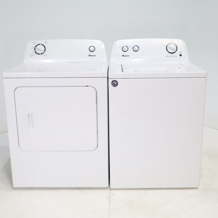 Amana 3.5 cu. ft. Top-Load Washer with Deep Water Wash Option and 6.5 cu. ft. Electric Dryer with Automatic Cycles - Certified Refurbished