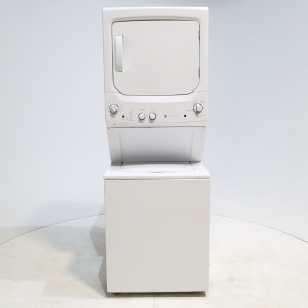GE 3.8 cu. ft. Laundry Center Washer and 5.9 cu. ft. Electric Dryer with Electro-Mechanical Rotary Dial Controls - Scratch & Dent - Minor