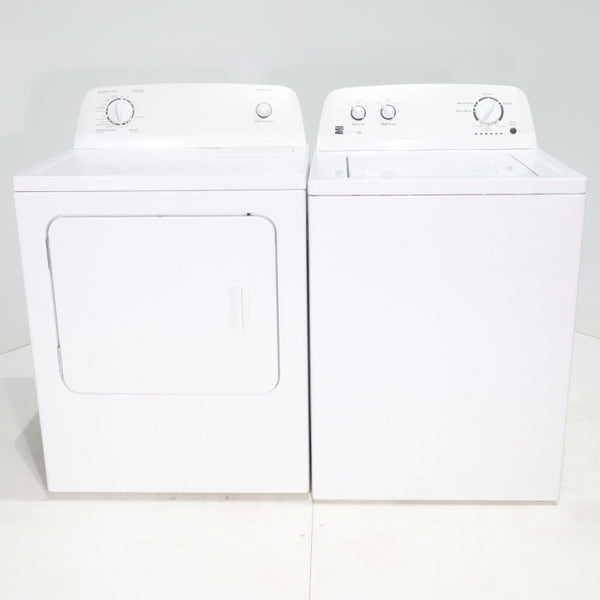 HE Kenmore 3.5 cu ft. Top Load Washer with Dual-Action Agitator and 6.5 cu. ft. Electric Dryer with Automatic Dry Cycles - C