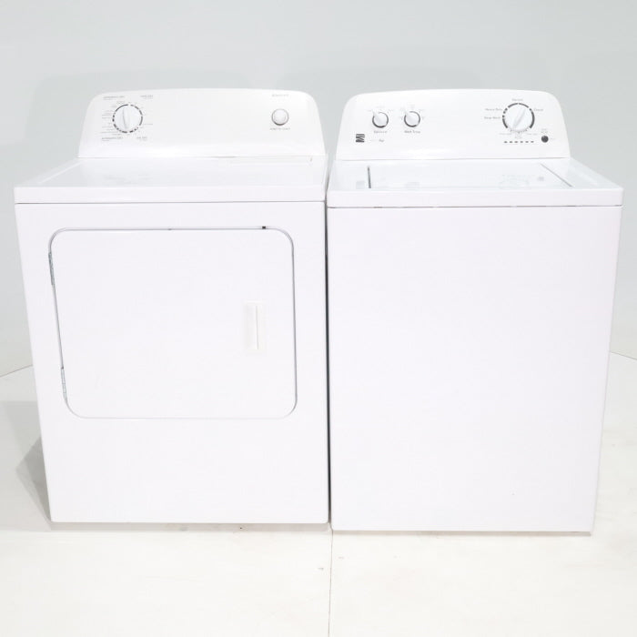 Pictures of HE Kenmore 3.5 cu ft. Top Load Washer with Dual-Action Agitator and 6.5 cu. ft. Electric Dryer with Automatic Dry Cycles - C - Neu Appliance Outlet - Discount Appliance Outlet in Austin, Tx