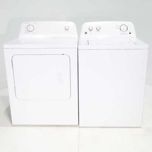 Pictures of HE Kenmore 3.5 cu ft. Top Load Washer with Dual-Action Agitator and 6.5 cu. ft. Electric Dryer with Automatic Dry Cycles - C - Neu Appliance Outlet - Discount Appliance Outlet in Austin, Tx