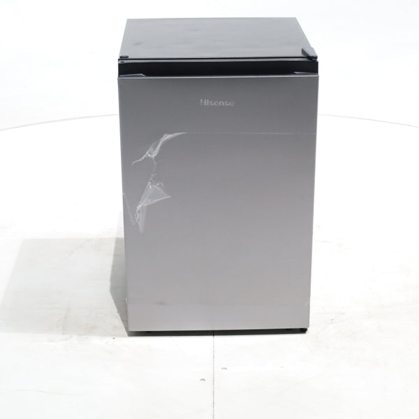 17.5 in Silver ENERGY STAR Hisense 2.5 cu. ft. Mini Fridge with Reversible Door - Scratch & Dent - Minor