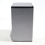 18.7 in. Silver ENERGY STAR Hisense 4.4 cu. ft. Mini Fridge with 2L Beverage Storage - Scratch & Dent - Minor