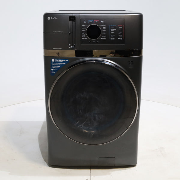 Carbon Graphite ENERGY STAR  GE Profile 4.5 cu. ft. Capacity Front Load Combo Washing Machine and Electric Dryer with Ventless Heat Pump Technology - Scratch & Dent - Minor