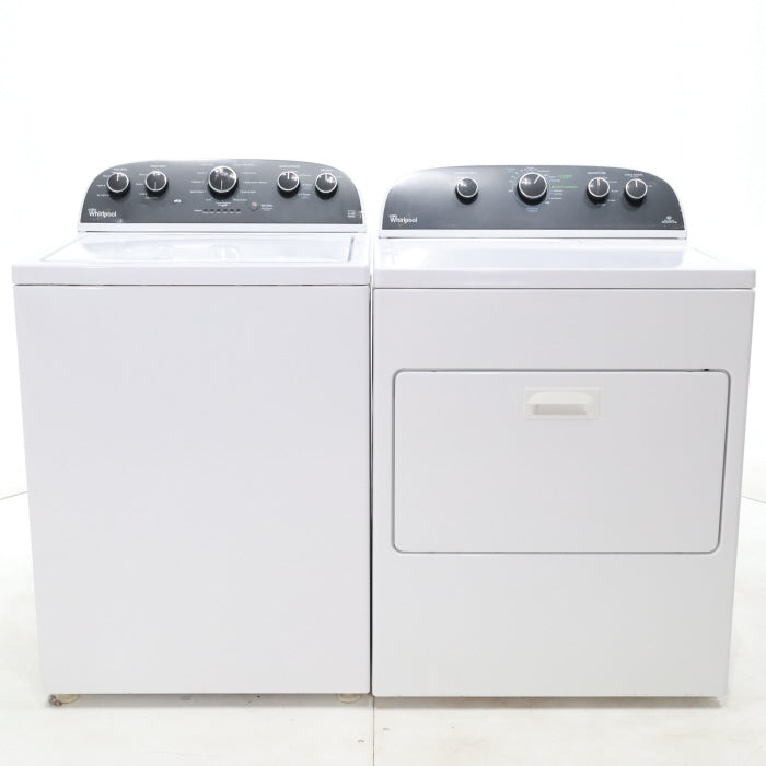 Pictures of ENERGY STAR 3.8 cu ft Whirlpool Top Load Washing Machine with Low-Profile Impeller and ENERGY STAR 7.0 cu ft Whirlpool Electric Dryer - Certified Refurbished - Neu Appliance Outlet - Discount Appliance Outlet in Austin, Tx