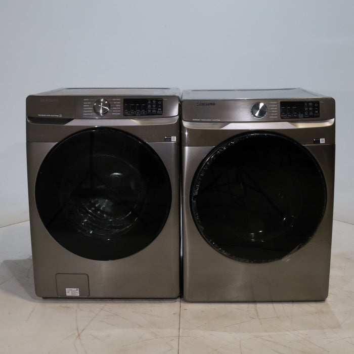 Platinum ENERGY STAR Samsung 4.5 cu. ft. Front Load Washer with WiFi Connectivity and 7.5 cu. ft. Front Load Electric Dryer with Steam - Certified Refurbished